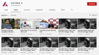 Axis Bank Social Media Marketing YouTube - Axis Bank Marketing Strategy | IIDE