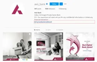 Axis Bank Social Media Marketing Instagram - Axis Bank Marketing Strategy | IIDE