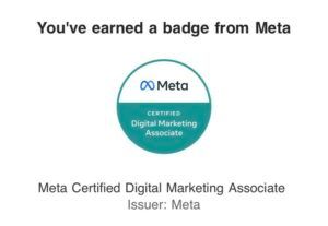 Certified digital marketer - Meta