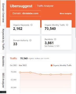Marketing Strategy of Divis Laboratories - SEO