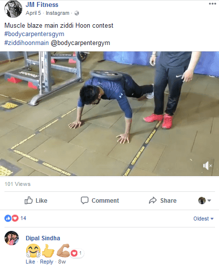 Muscleblaze Marketing Campaign Instagram