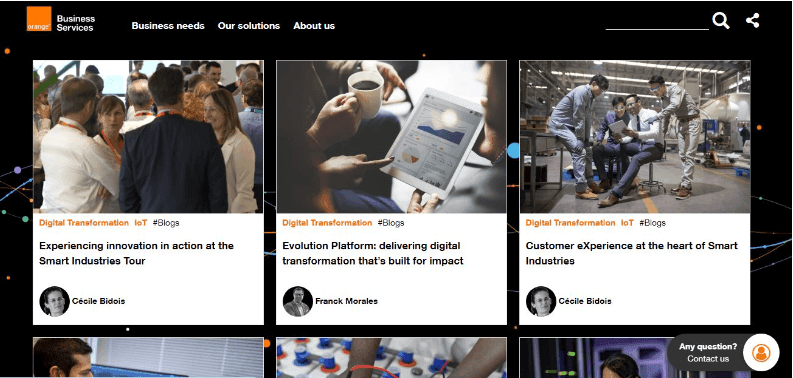 Marketing strategy of Orange - content marketing strategies