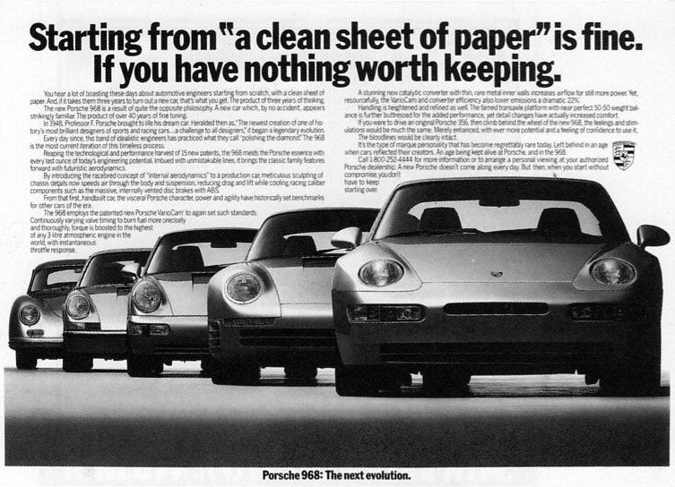 porche's print ads
