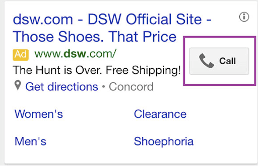 PPC strategies - call extension