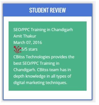 ppc Courses in chandigarh - cbitss student review