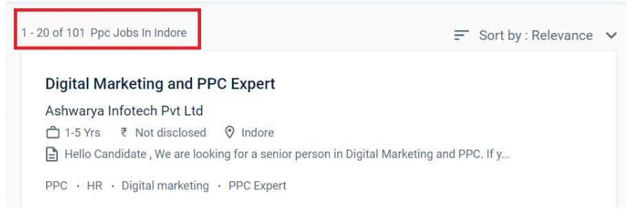 ppc Courses in indore - ppc job openings