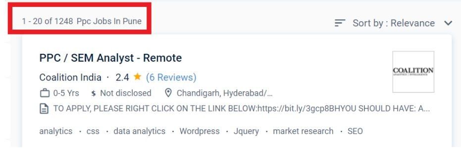 ppc Courses in pune - ppc job openings