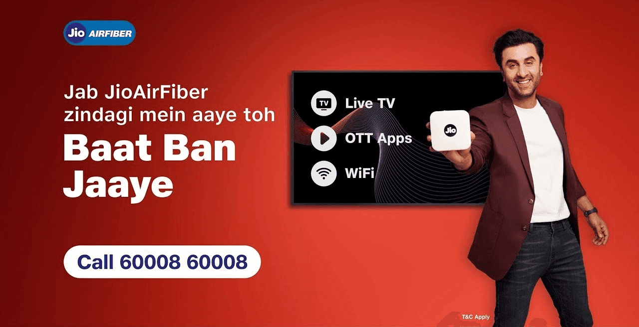 reliance jio with ranbir kapoor