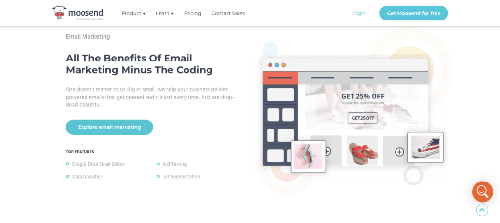 moosend- email marketing tools