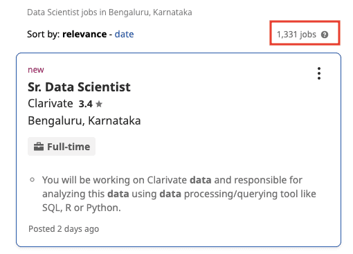 data science courses in bangalore - data science jobs