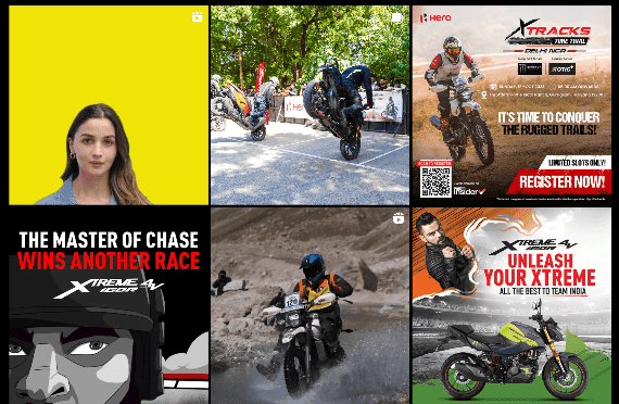 Instagram, Hero MotoCorp