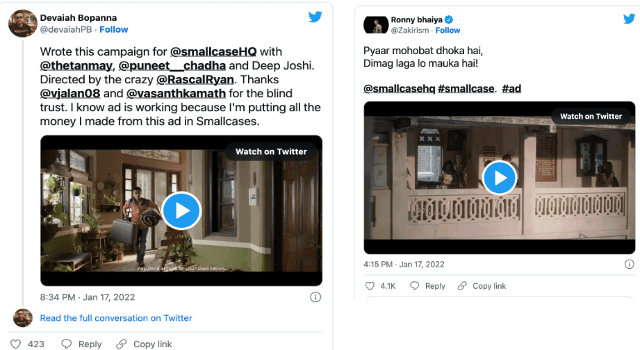 Marketing strategy of Smallcase - marketing campaign