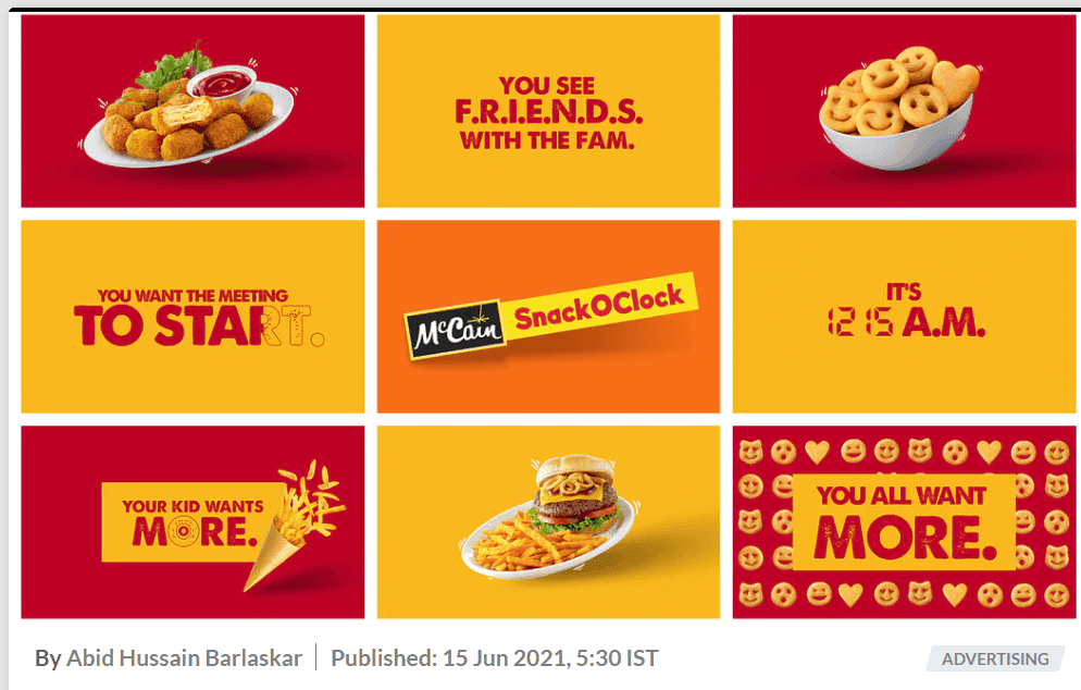 marketing strategy of mccain - marketing campaign