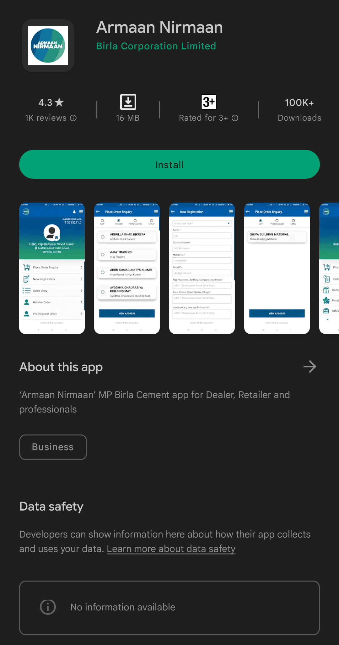 Marketing Strategy of Birla Corporation - Mobile App