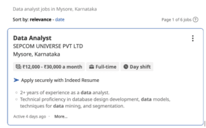 Google Analytics Courses in Mysore - Jobs