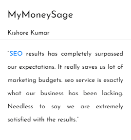 SEO Agencies in Bangalore - Digimark Agency Client Review