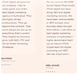 SEO Agencies in Hyderabad - IT Info Digital Client Review