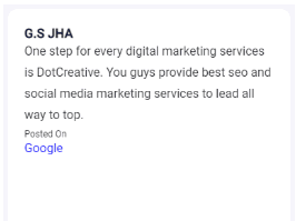 SEO Agencies in Kolkata - Dot Creative Client Review