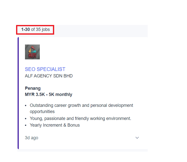 SEO Courses In Butterworth- Job Statistics