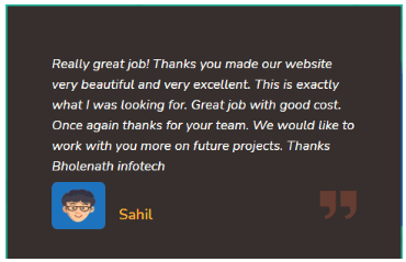 SEO companies in Amritsar - Bholenath Infotech Client Review