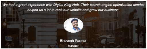 SEO Companies in Rajkot - Digital King Hub Client Review