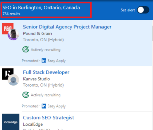 SEO Courses in Burlington