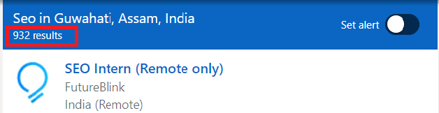 SEO Courses in Guwahati- Job Statistics