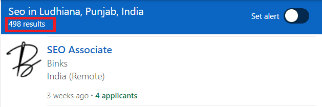 SEO Courses in Ludhiana - Job Statistics