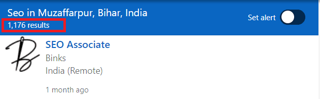 SEO Courses in Muzaffarpur - Job Statistics