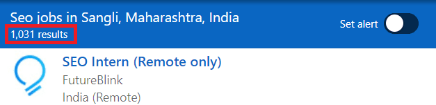 SEO Courses in Sangli- Job statistics