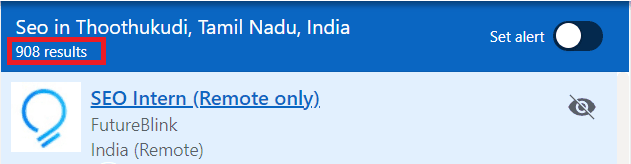 SEO Courses in Thoothukudi - Job Statistics