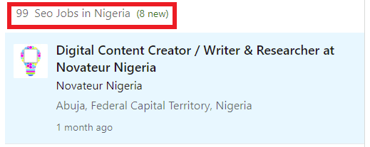 SEO Courses in Umuahia - Job Statistics 