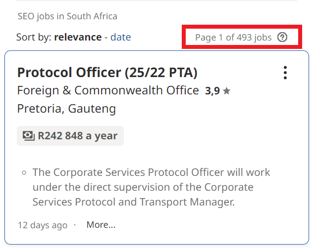 SEO Courses in Uyo - Job Statistics