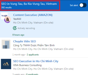 SEO Courses in Vung Tau- Job Statistics