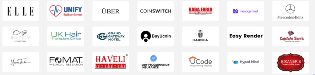 digital marketing companies in India - SEO Discovery Clients