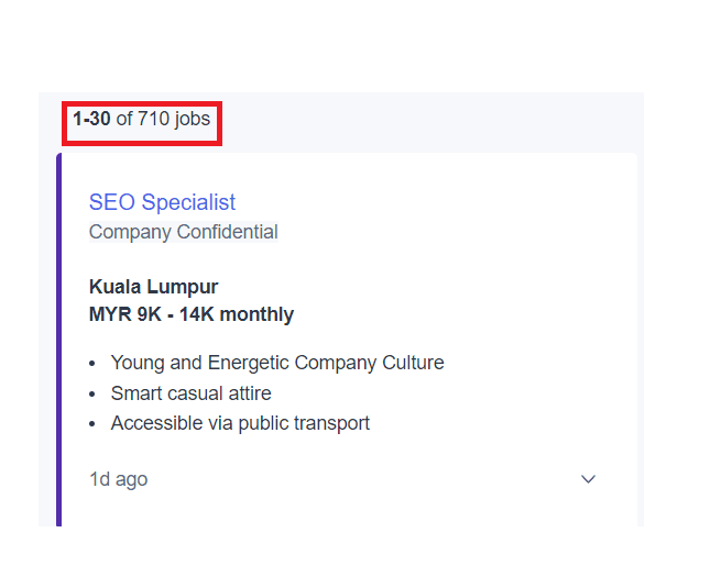 SEO Courses In Kampung Sungai Ara- Job Statistics