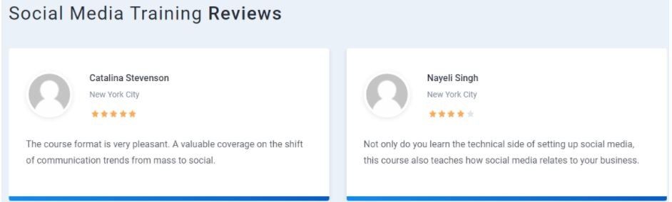 social media marketing courses in pune - simplilearn student reviews