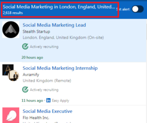 Social Media Marketing Courses in London - Job Statistics