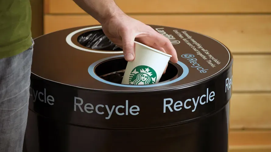 starbucks recycling 