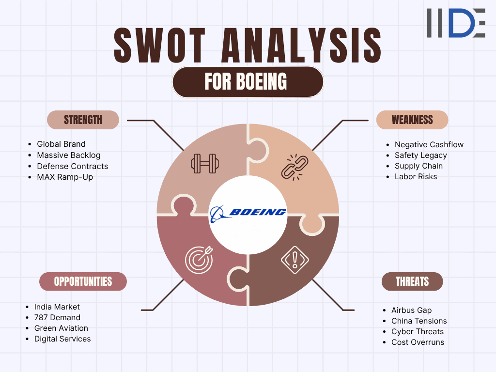 SWOT analysis for Boeing Image