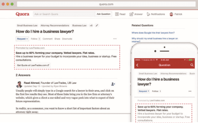 SWOT Analysis of Quora - Quora Desktop Website & Mobile Interface