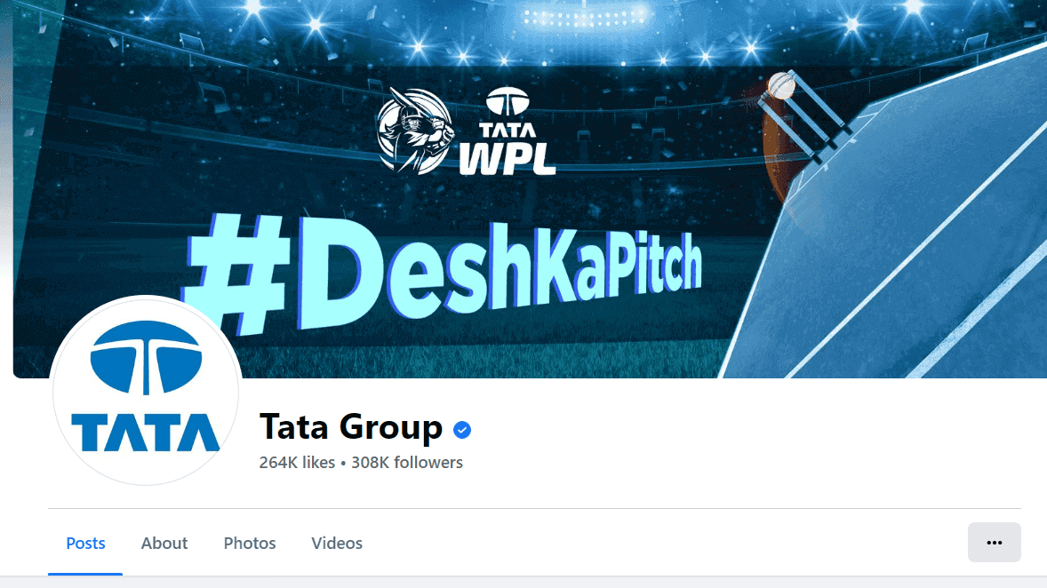 Tata Group Marketing Strategy Case Study- Social Media Presence- Facebook