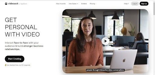 Tools for online teaching - VideoAsk Dashboard