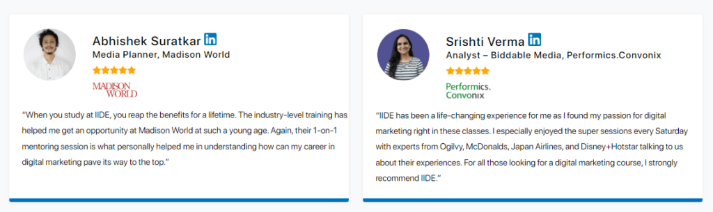 Best Colleges for Digital Marketing In Mumbai - IIDE Reviews