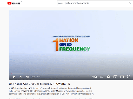 Marketing strategy of Power Grid Corporation of India - Campaign 3