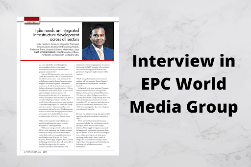 Marketing Strategy of Hindustan Construction Company - Interview in EPC World Media Group