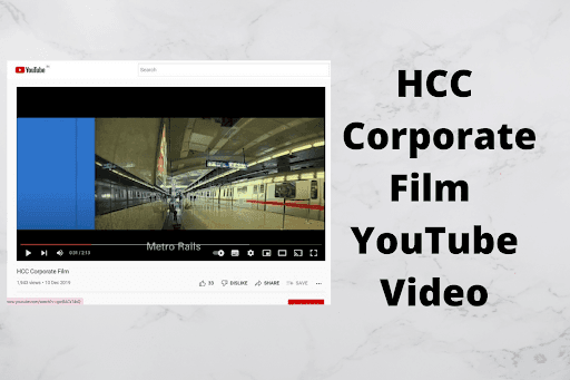 Marketing Strategy of Hindustan Construction Company - HCC Corporate Film