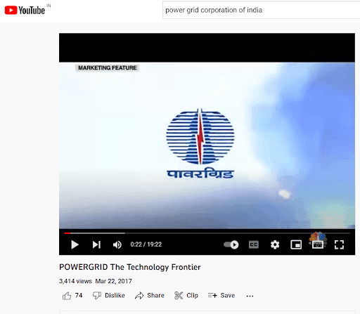 Marketing strategy of Power Grid Corporation of India - Campaign 1