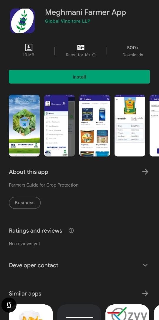 Marketing Strategy Meghmani Organics - Mobile App